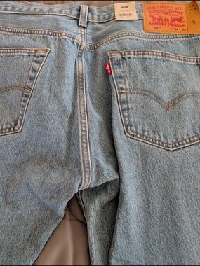 Levi's 501 Classic Straight Light Blue Jeans NWT